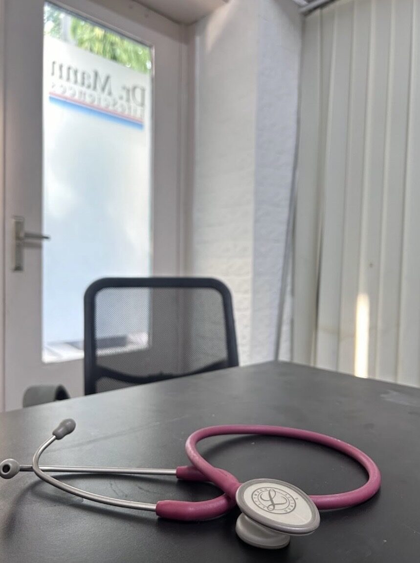 Consultation desk at The Inside World clinic